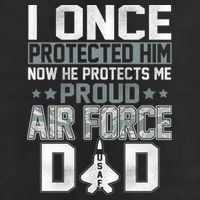 I ONCE PROTECTED Him NOW HE PROTECTS ME PROUD AIR FORCE DAD 11oz C Handle Ceramic Mug