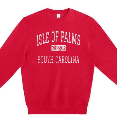 Isle Of Palms South Carolina SC Vintage Premium Crewneck Sweatshirt