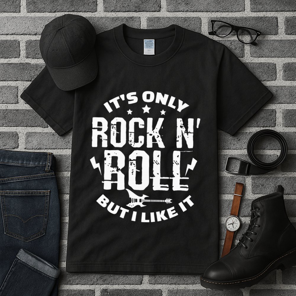 ItS Only Rock & Roll But I Like It Guitar Band Musician Tall T-Shirt