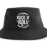 ItS Only Rock & Roll But I Like It Guitar Band Musician Sustainable Bucket Hat