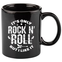 ItS Only Rock & Roll But I Like It Guitar Band Musician 11oz C Handle Ceramic Mug
