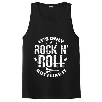 ItS Only Rock & Roll But I Like It Guitar Band Musician PosiCharge Competitor Tank