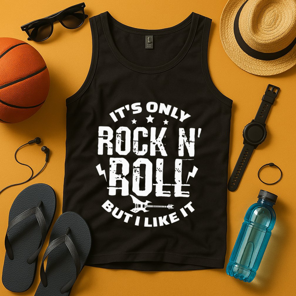 ItS Only Rock & Roll But I Like It Guitar Band Musician Tank Top