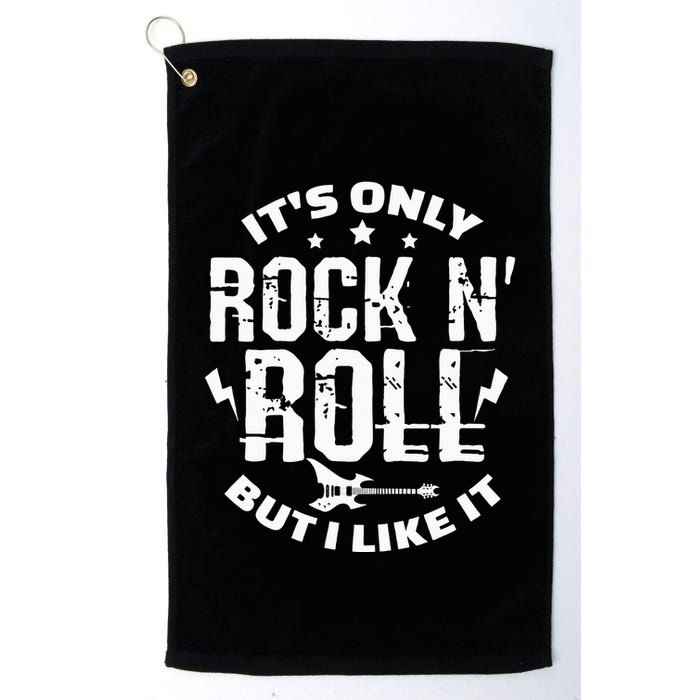 ItS Only Rock & Roll But I Like It Guitar Band Musician Golf Towel