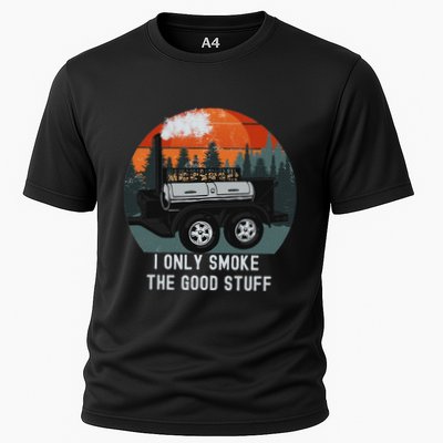 I Only Smoke The Good Stuff Funny Bbq Smoker Saying Performance Shirt