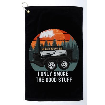 I Only Smoke The Good Stuff Funny Bbq Smoker Saying Golf Towel