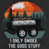 I Only Smoke The Good Stuff Funny Bbq Smoker Saying Golf Towel