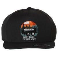 I Only Smoke The Good Stuff Funny Bbq Smoker Saying Wool Snapback Cap