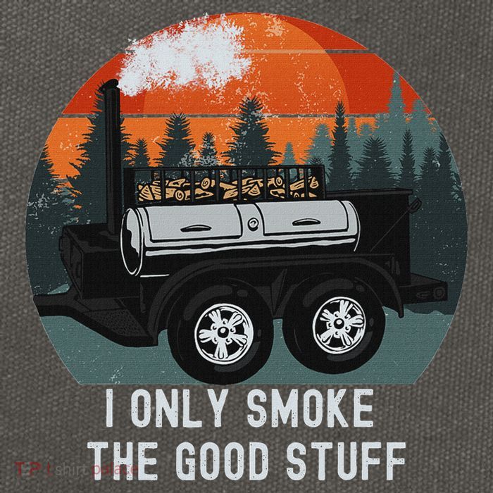 I Only Smoke The Good Stuff Funny Bbq Smoker Saying Cotton Canvas Backpack