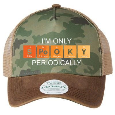 Im Only Spooky Periodically Funny Halloween Teacher Science Legacy Tie Dye Trucker Hat