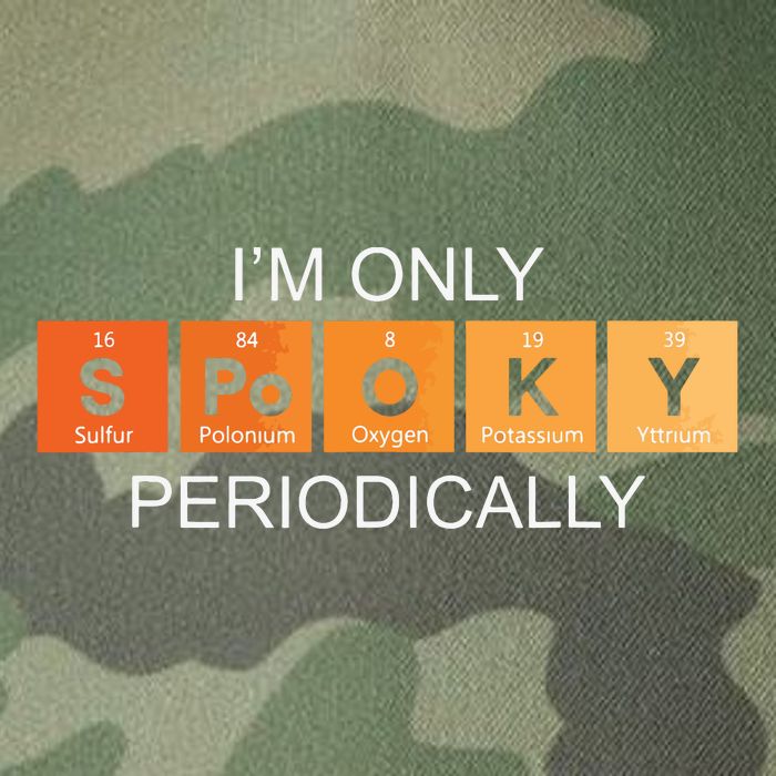 Im Only Spooky Periodically Funny Halloween Teacher Science Legacy Tie Dye Trucker Hat