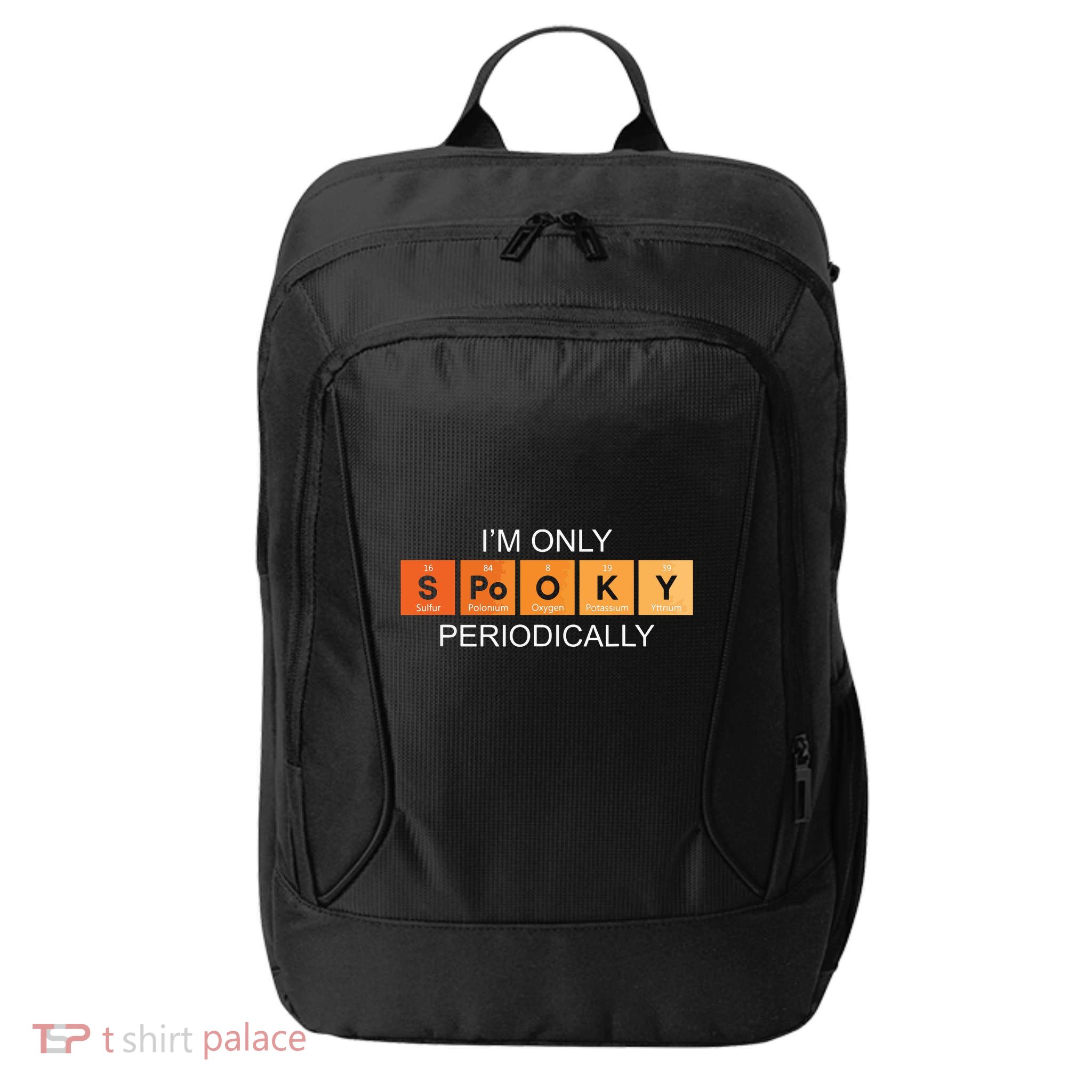 Im Only Spooky Periodically Funny Halloween Teacher Science City Backpack