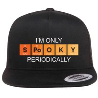 Im Only Spooky Periodically Funny Halloween Teacher Science Flat Bill Trucker Hat
