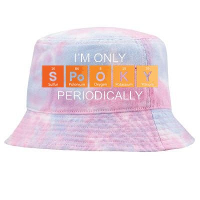 Im Only Spooky Periodically Funny Halloween Teacher Science Tie-Dyed Bucket Hat