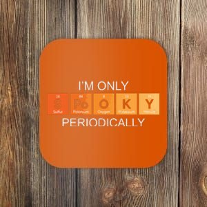 Im Only Spooky Periodically Funny Halloween Teacher Science Coaster