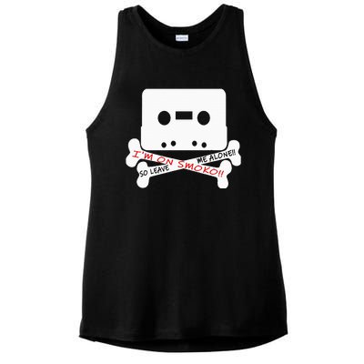 Im On Smoko Leave Me Alone Cassette Tape Ladies PosiCharge Tri-Blend Wicking Tank