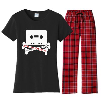 Im On Smoko Leave Me Alone Cassette Tape Women's Flannel Pajama Set