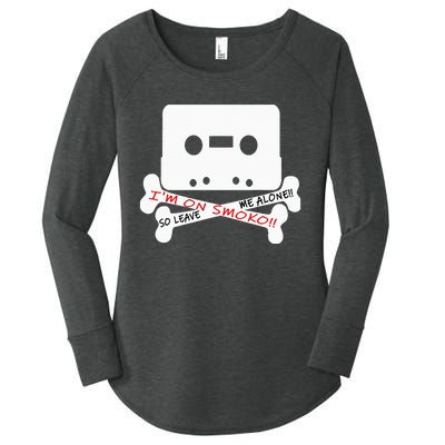 Im On Smoko Leave Me Alone Cassette Tape Women's Perfect Tri Tunic Long Sleeve Shirt