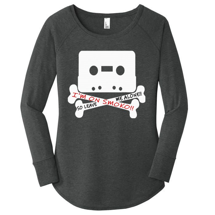 Im On Smoko Leave Me Alone Cassette Tape Women's Perfect Tri Tunic Long Sleeve Shirt