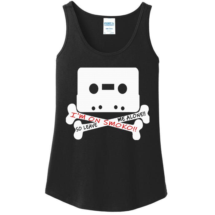 Im On Smoko Leave Me Alone Cassette Tape Ladies Essential Tank