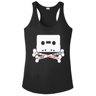 Im On Smoko Leave Me Alone Cassette Tape Ladies PosiCharge Competitor Racerback Tank