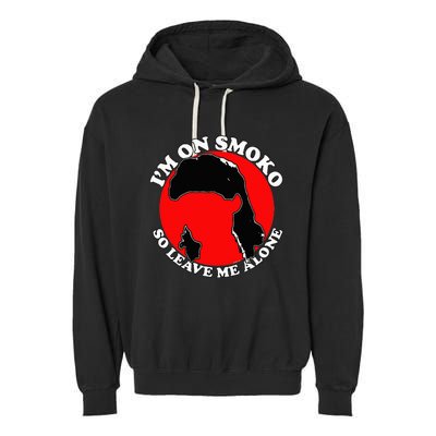 IM On Smoko Garment-Dyed Fleece Hoodie