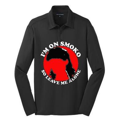 IM On Smoko Silk Touch Performance Long Sleeve Polo