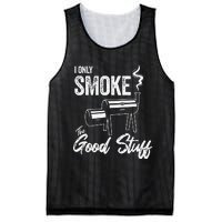 I Only Smoke The Good Stuff Funny BBQ Design For Dad Mesh Reversible Basketball Jersey Tank