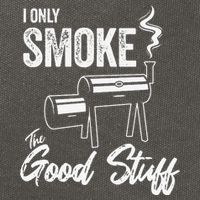 I Only Smoke The Good Stuff Funny BBQ Design For Dad Cotton Canvas Backpack