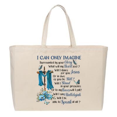 Ican Onlyimagine Surrounded By Your Glory Heaven Cotton Canvas Jumbo Tote