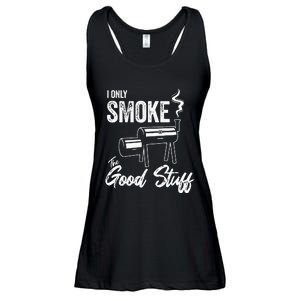 I Only Smoke The Good Stuff Funny BBQ Design For Dad Ladies Essential Flowy Tank