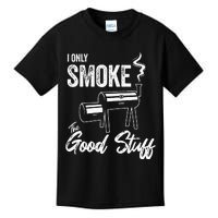 I Only Smoke The Good Stuff Funny BBQ Design For Dad Kids T-Shirt