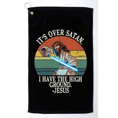 ItS Over Satan I Have The High Ground Golf Towel