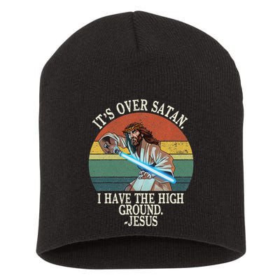 ItS Over Satan I Have The High Ground Short Acrylic Beanie