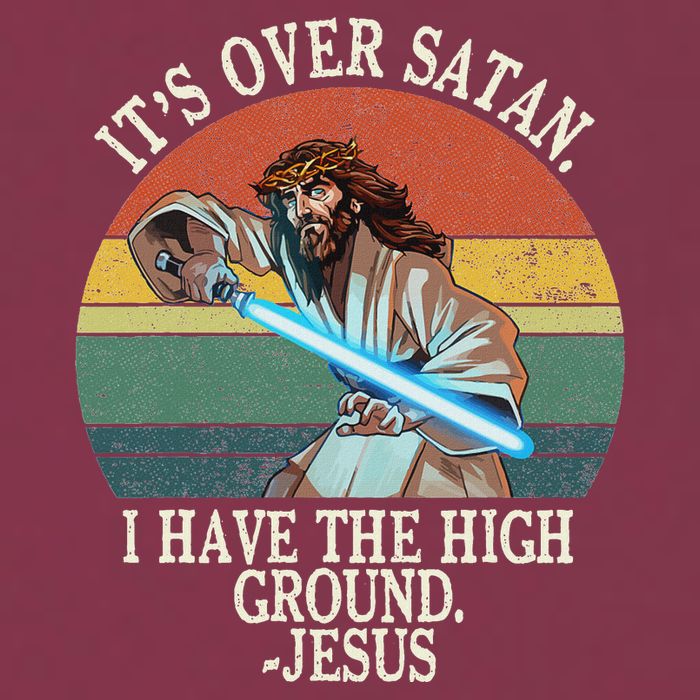 ItS Over Satan I Have The High Ground 16oz Travel Tumbler