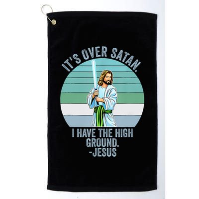 ItS Over Satan. I Have The High Ground Golf Towel