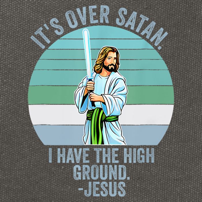 ItS Over Satan. I Have The High Ground Cotton Canvas Backpack