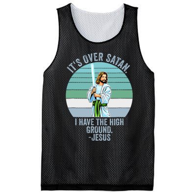 ItS Over Satan. I Have The High Ground Mesh Reversible Basketball Jersey Tank