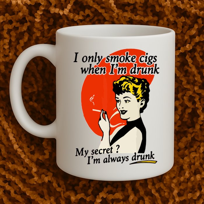 I Only Smoke Cigarettes When Im Drunk My Secret? Im Always Drunk Mug