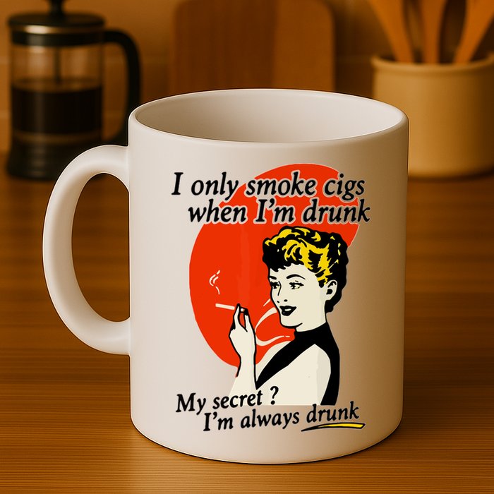 I Only Smoke Cigarettes When Im Drunk My Secret? Im Always Drunk Mug