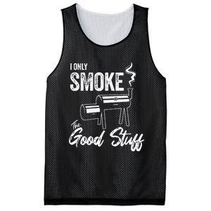 I Only Smoke The Good Stuff Funny BBQ Design For Dad Mesh Reversible Basketball Jersey Tank