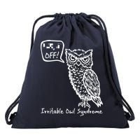 Irritable Owl Syndrome Drawstring Bag