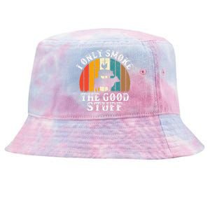 I Only Smoke The Good Stuff BBQ Barbeque Grilling Pitmaster Tie-Dyed Bucket Hat