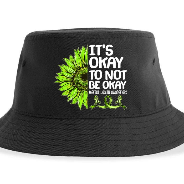 It's Okay To Not Be Okay Mental Health Awareness Sustainable Bucket Hat