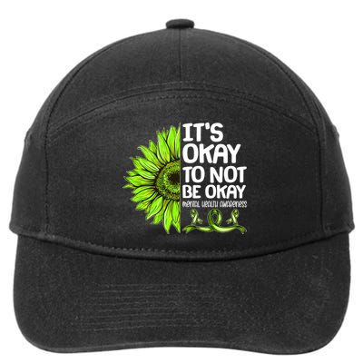 It's Okay To Not Be Okay Mental Health Awareness 7-Panel Snapback Hat