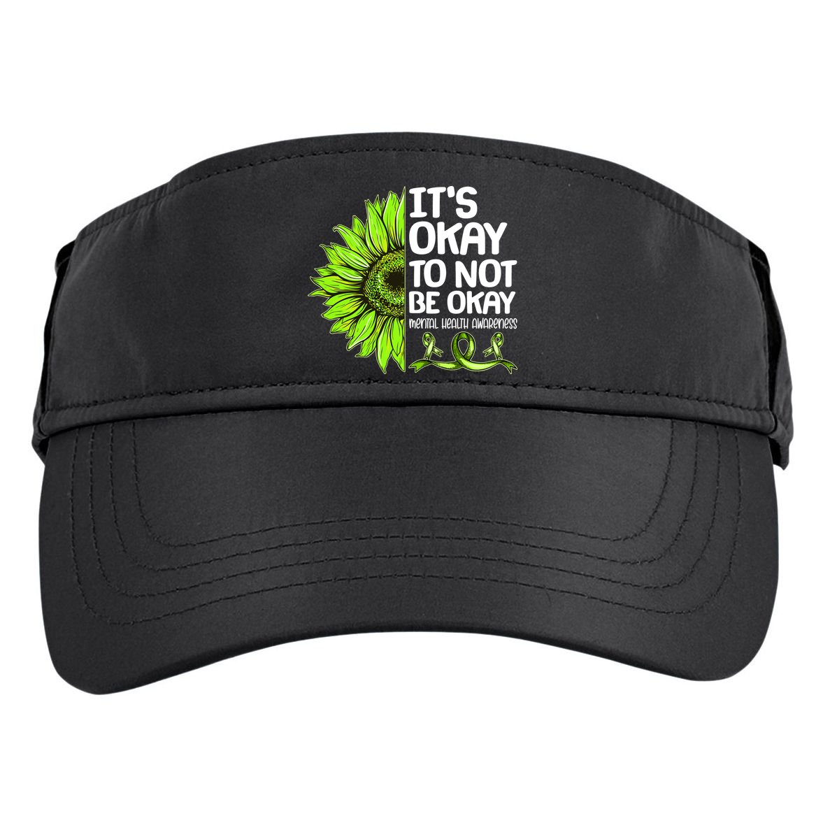 It's Okay To Not Be Okay Mental Health Awareness Adult Drive Performance Visor