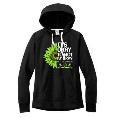 It's Okay To Not Be Okay Mental Health Awareness Women's Fleece Hoodie