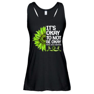 It's Okay To Not Be Okay Mental Health Awareness Ladies Essential Flowy Tank
