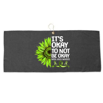 It's Okay To Not Be Okay Mental Health Awareness Large Microfiber Waffle Golf Towel