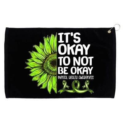 It's Okay To Not Be Okay Mental Health Awareness Grommeted Golf Towel